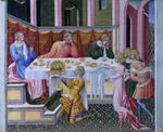 欧洲12-19世纪油画六_GIOVANNI di Paolo - The Head of John the Baptist brought to Herod